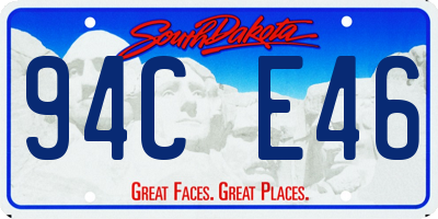 SD license plate 94CE46