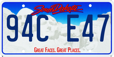 SD license plate 94CE47