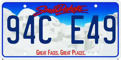 SD license plate 94CE49