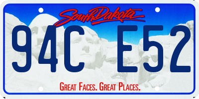 SD license plate 94CE52