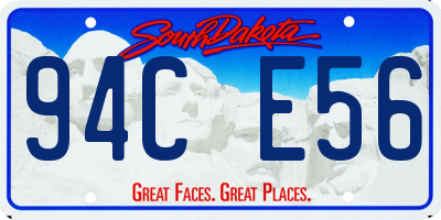 SD license plate 94CE56