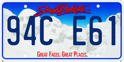 SD license plate 94CE61