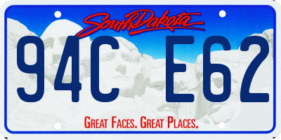 SD license plate 94CE62