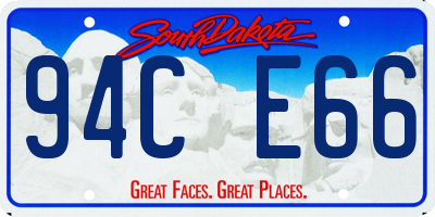 SD license plate 94CE66
