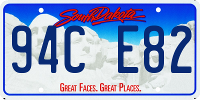 SD license plate 94CE82