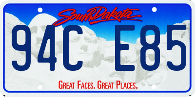 SD license plate 94CE85