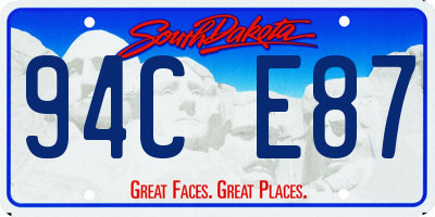 SD license plate 94CE87