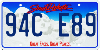 SD license plate 94CE89