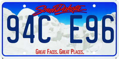 SD license plate 94CE96