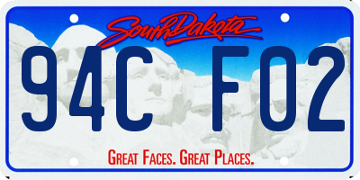 SD license plate 94CF02