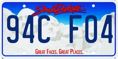 SD license plate 94CF04