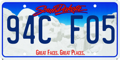 SD license plate 94CF05