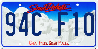 SD license plate 94CF10