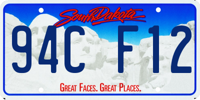 SD license plate 94CF12
