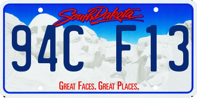 SD license plate 94CF13