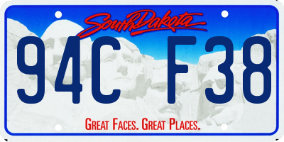 SD license plate 94CF38