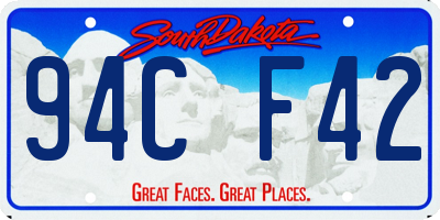 SD license plate 94CF42