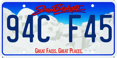 SD license plate 94CF45