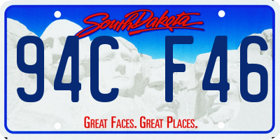 SD license plate 94CF46