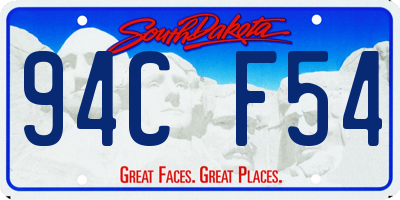 SD license plate 94CF54
