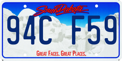 SD license plate 94CF59