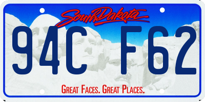 SD license plate 94CF62