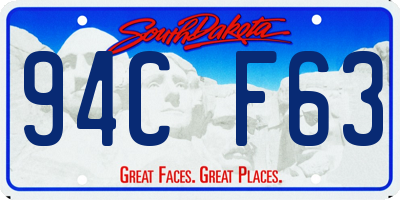 SD license plate 94CF63