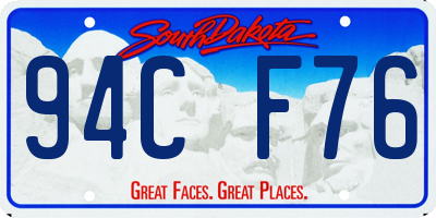 SD license plate 94CF76