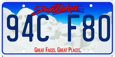 SD license plate 94CF80