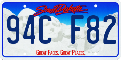 SD license plate 94CF82