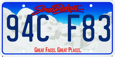 SD license plate 94CF83