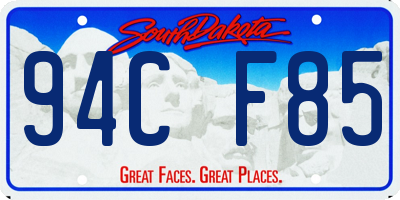 SD license plate 94CF85