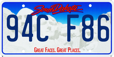 SD license plate 94CF86