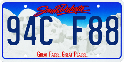 SD license plate 94CF88