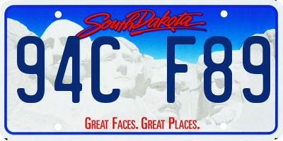 SD license plate 94CF89