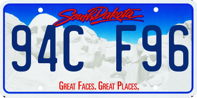 SD license plate 94CF96