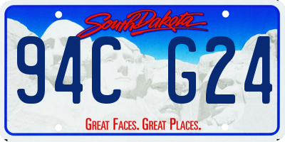 SD license plate 94CG24