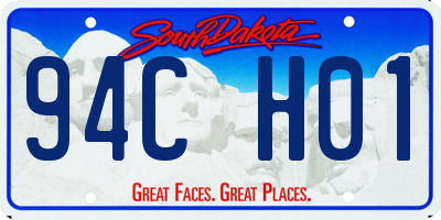 SD license plate 94CH01