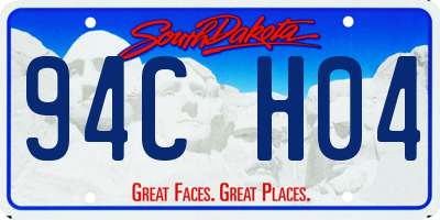 SD license plate 94CH04