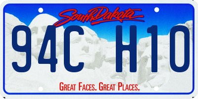 SD license plate 94CH10