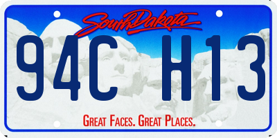 SD license plate 94CH13