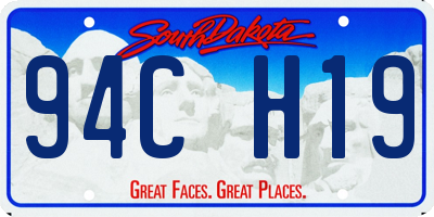 SD license plate 94CH19
