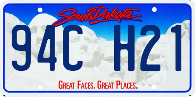 SD license plate 94CH21