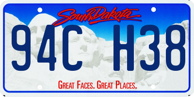 SD license plate 94CH38