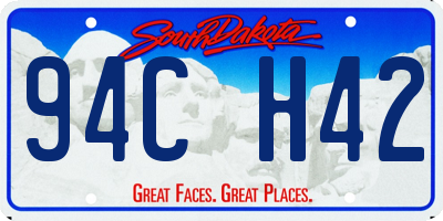 SD license plate 94CH42