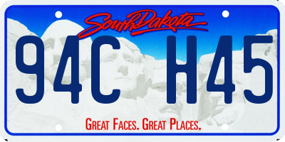 SD license plate 94CH45