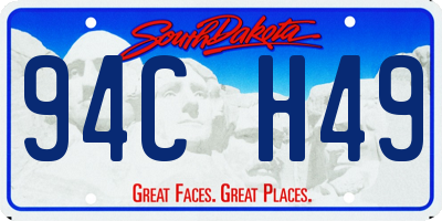 SD license plate 94CH49