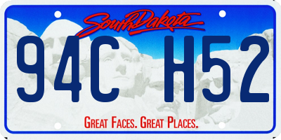 SD license plate 94CH52