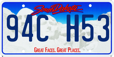 SD license plate 94CH53