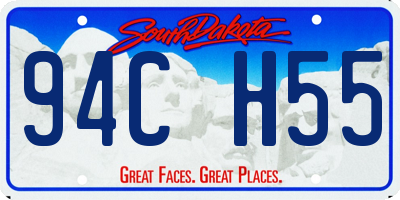 SD license plate 94CH55